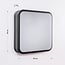 Modern square outdoor wall light Seb - black 20 cm