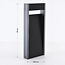 Outdoor bollard light Andrew with ribbed design