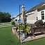Metal poles for festoon lights or string lights - set of 2