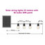 Solar string lights 25 metres with 50 or 60 double filament bulbs, 30W solar panel