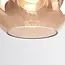 1-light pendant lamp Verona amber - round smooth glass