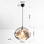Designer pendant light Palermo - oval smoked glass