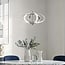 3-step dimmable pendant light Yinthe - chrome with integrated LED