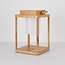 Rechargeable table lamp Luxor with integrated LED - wood look