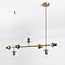 Hepta 7-light pendant light - clear glass