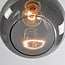 pendant light Verona - smoked glass teardrop globe