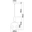 pendant light Lewis with wavy glass