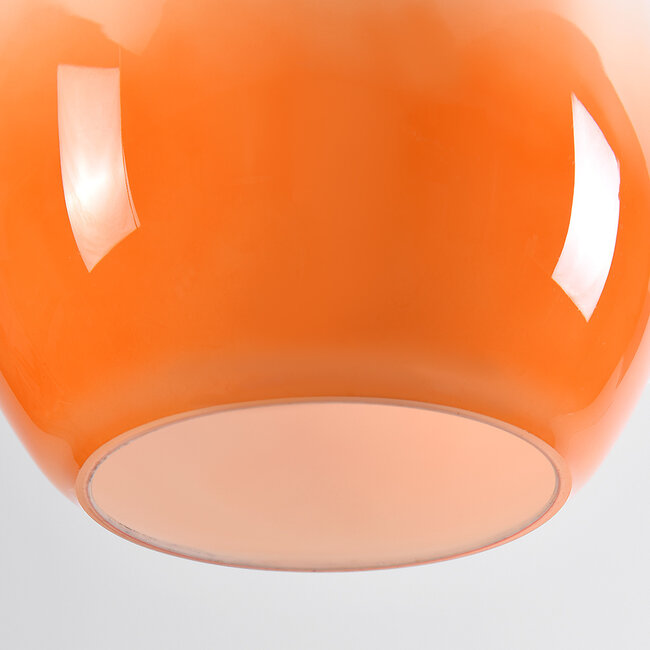 -light pendant lamp Anne - orange glass