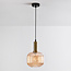 1-light pendant lamp Sita - wide glass
