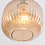 1-light pendant lamp Sita - wide glass