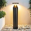 Outdoor floor lamp Ailo black - 50 cm with integrated LED