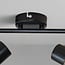 2-light ceiling light Jenthe - black with smoked glass and mirror effect