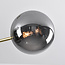Ceiling light Stiri 4-light gold with smoked glass