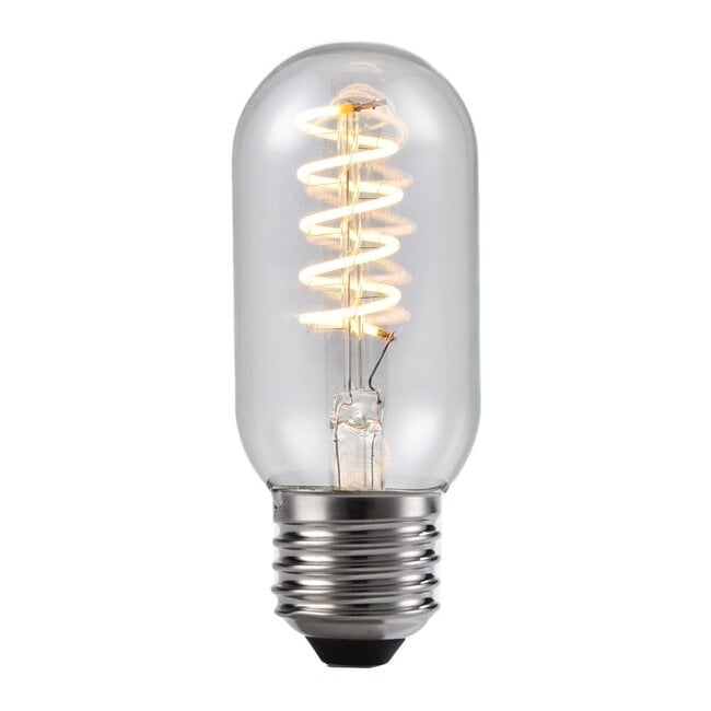 E27 tubular LED bulb dimmable clear spiral 11 cm (2700K)