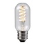 LED filament tube lamp 4W, 2700K, clear glass with spiral - dimmable