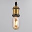 E27 dimmable tubular LED bulb in amber glass, 11 cm (2200K)