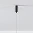 7-light pendant light Hepta - clear glass and black