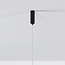 Hepta pendant lamp designer lighting, black frame, transparent glass
