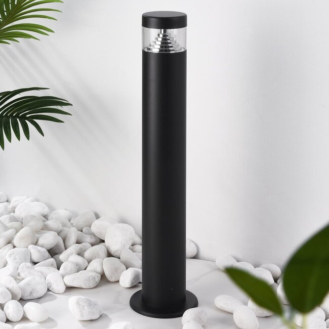 Outdoor floor lamp Tierra - black with integrated LED