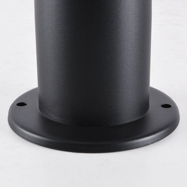 Outdoor floor lamp Tierra in stainless steel - black