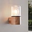 Outdoor wall light Juliano with wood effect