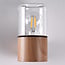 Outdoor wall light Juliano with wood effect