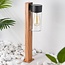 Outdoor floor lamp Jairo - wood-effect