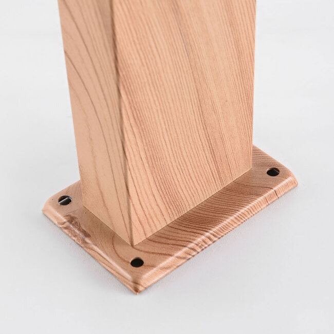 Jairo standing outdoor lamp in wood effect