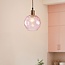 1-light pendant light Lotte - domed pink glass