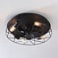 Industrial ceiling fan Fistik - black with summer/winter function
