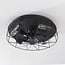 Industrial ceiling fan Fistik - black with summer/winter function