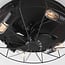 Industrial ceiling fan Fistik - black with summer/winter function