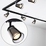 1-phase track system set of 3 metres with Jula spotlights, black
