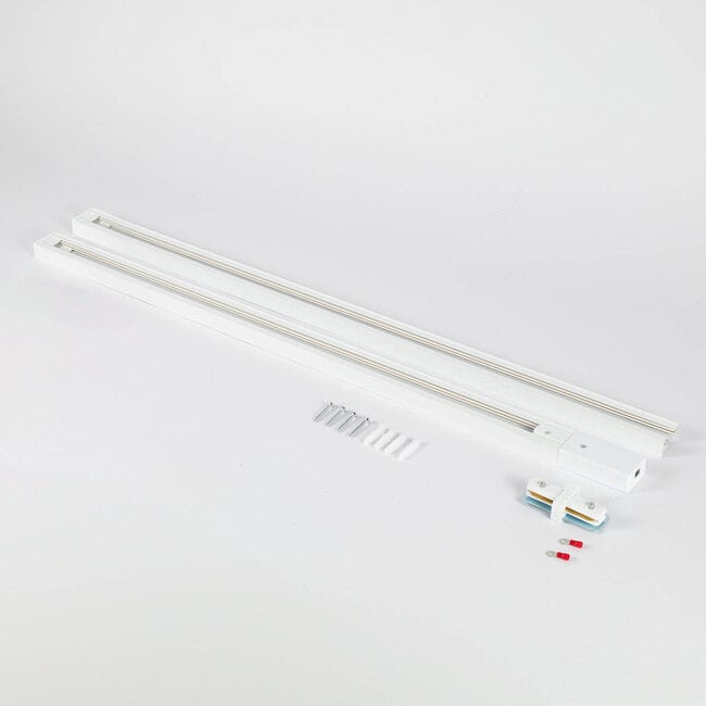 1-phase track system set 1.5 metres with Lexi spotlights, white and gold