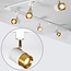 1-phase track system set 3 metres with Lexi spotlights, white and gold