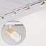 1-phase track system set 1.5 metres with Linn spotlights with oak wood-effect detail