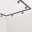 1-phase track system set 1.5 metres with Linn spotlights, black and mahogany