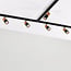 1-phase track system set 1.5 metres with Linn spotlights, black and mahogany
