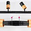 1-phase track system set 1.5 metres with Linn spotlights, black and mahogany