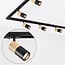 1-phase track system set 3 metres with Linn spotlights, black and oak
