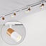 Modern single-phase Track lighting system, 1.5 metres, White mahogany wood effect - Linn