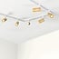 1-phase track system set of 3 metres with Loek spotlights, oak wood-effect detail