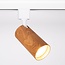 Modern 1-phase Track lighting system 1.5 metres with mahogany wood effect - Loek