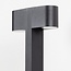 2-light outdoor floor lamp Simone with two round heads - black