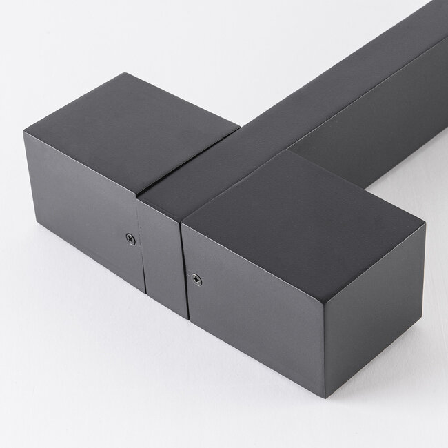 Simone 2-light outdoor standing lamp with 2 square heads