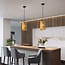 Sleek Golden pendant lamp - Tablon