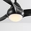 Ceiling fan Wieke - black with adjustable colour temperature