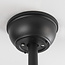 Black Wieke ceiling fan with LEDs and adjustable colour temperature