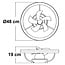 Ceiling fan Ikaros - white with summer/winter function and integrated LED
