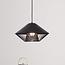Modern pendant light Aiva with semi-open slatted shade